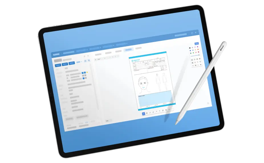 화면 위에 자유롭게 필기해 보세요